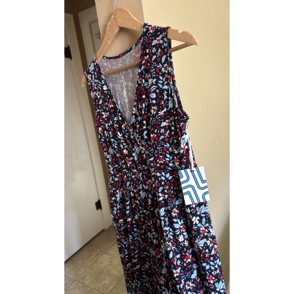 tags $98 STITCH fix Floral Jumpsuit Size Large  New NWT Navy Red